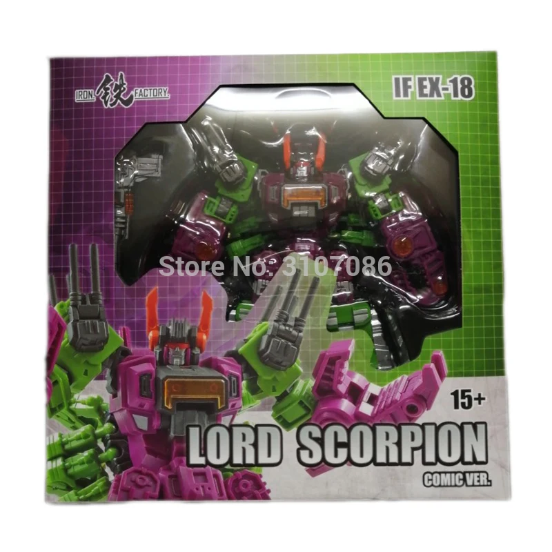 Железный завод трансформации IF EX18 Властелин Скорпион IDW Scorponok фигурку робот