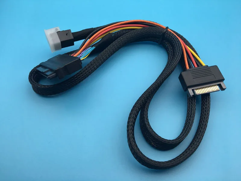 Mini SAS HD SFF-8643 к SFF-8639 кабель для передачи данных 100 см Длина Поддержка 750 PCIe NVME U.2 SSD P3600