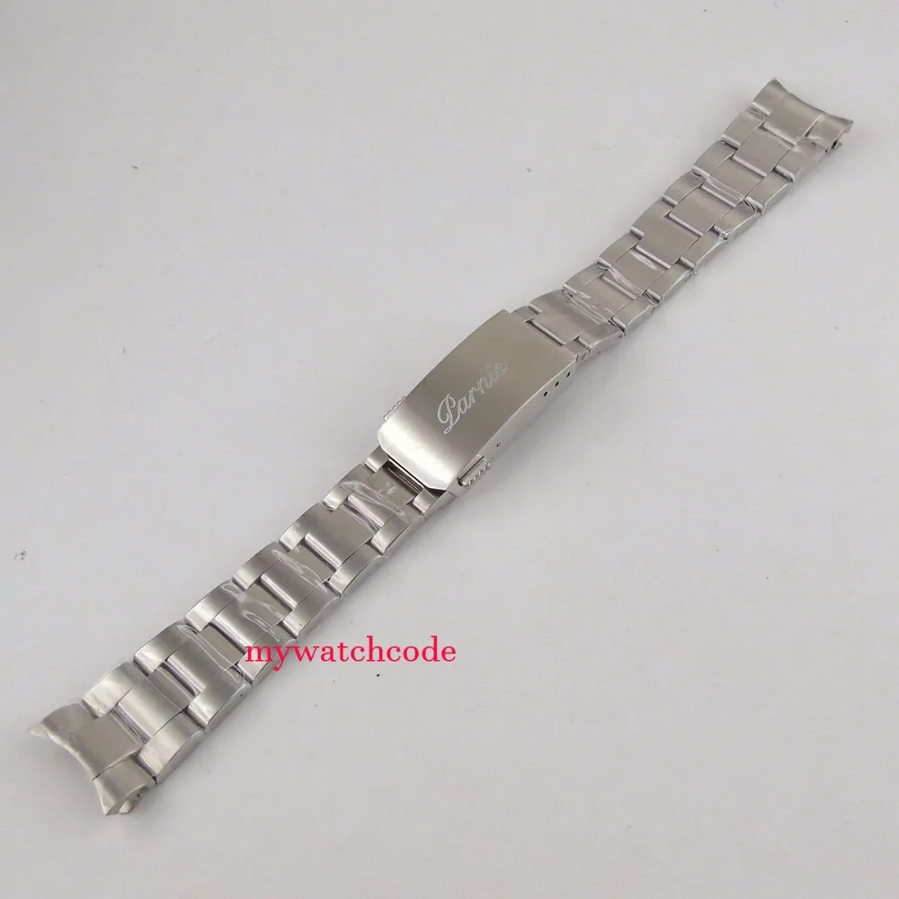 

20mm 316L stainless steel solid parnis bracelet fit 40mm Sub Homage mens watch