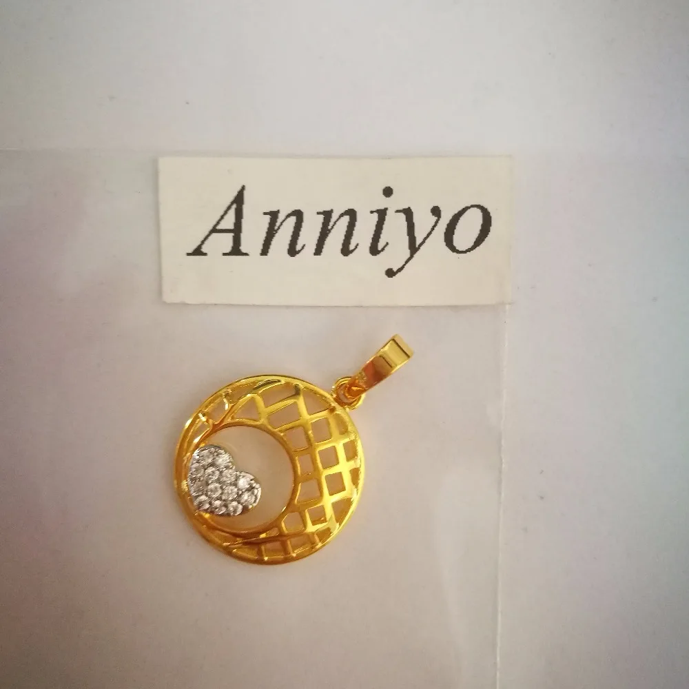 Anniyo Мода с подвеской в виде сердца из циркония Серебряная цепочка для женщин