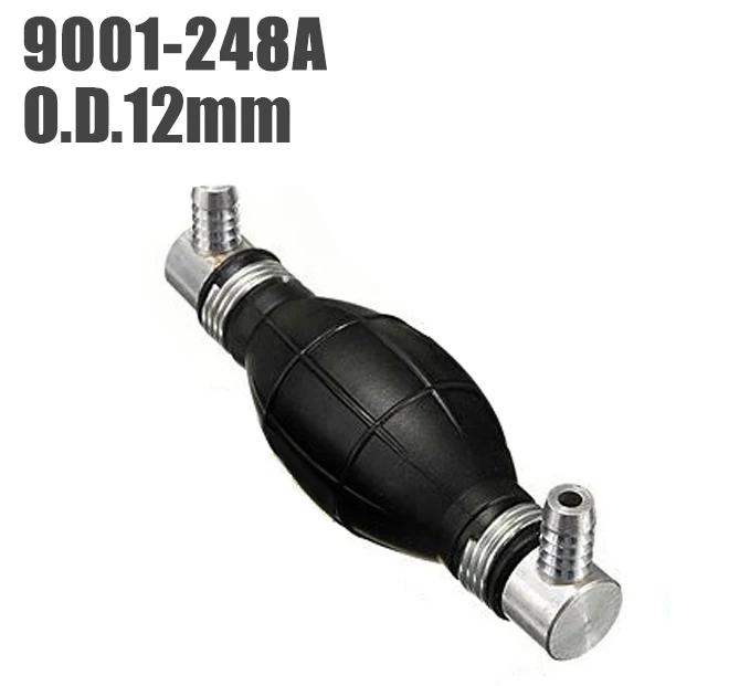 9001-248A-12mm TopAuto масляный насос резиновый ручной Сферический односторонний клапан алюминиевый прижимной всасывающий насос для аквариума аксессуары для автомобиля - Цвет: 9001-248A-12mm
