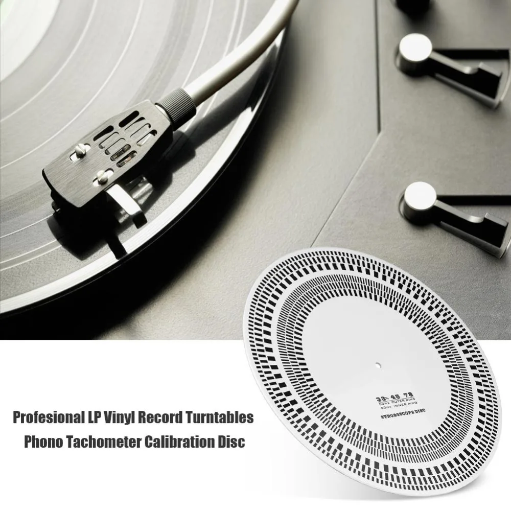 Profesional LP Виниловая пластинка поворотные столы Phono Тахометр калибровки стробоскоп