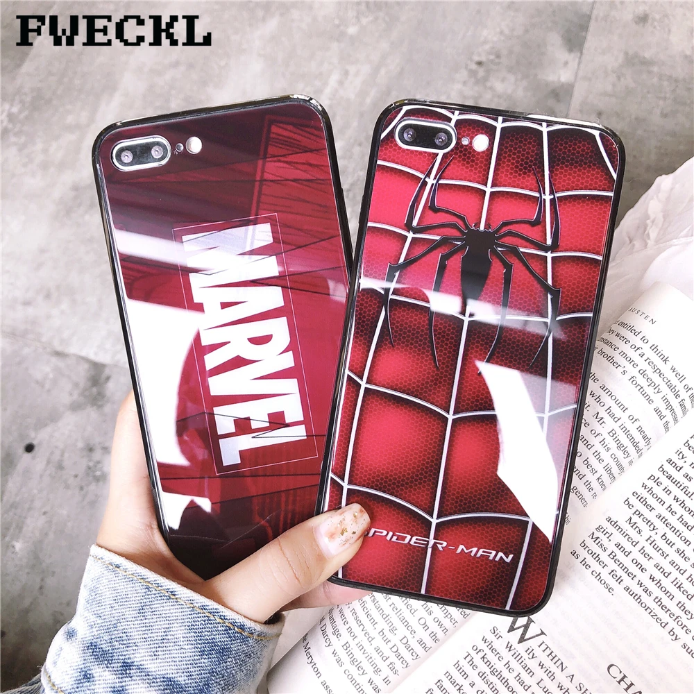 Marvel Мстители супер герой Бэтмен Капитан Америка чехол для iPhone 7 Plus 8 6 X XS MAX XR Цвет