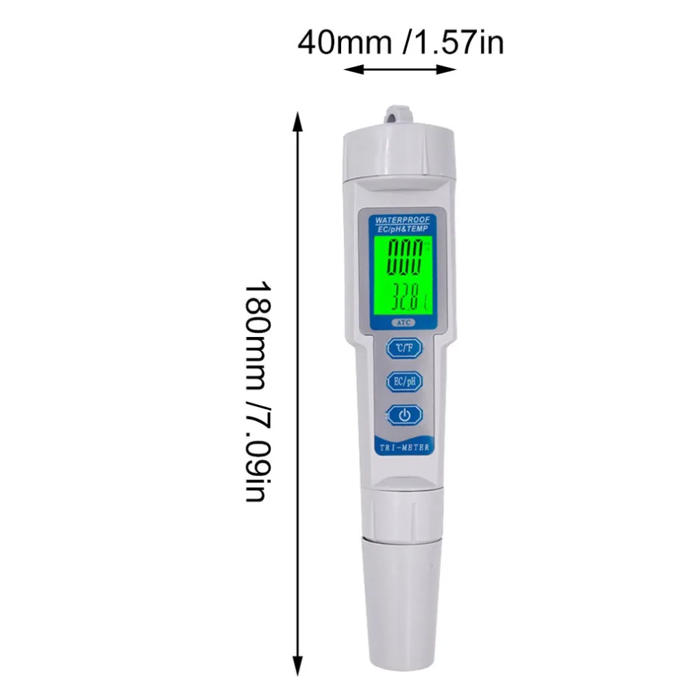 Good Qualit Three In One 983 Water Quality Ph / Ec Tester Ph-983 Multi-function Monitor Pen Detector | Инструменты