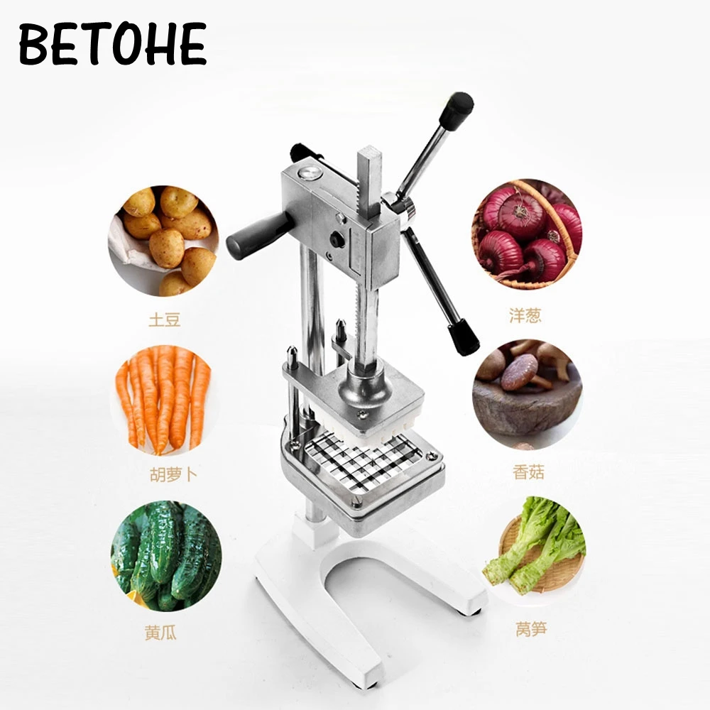 BETOHE ручная резка картофеля фри машина картофеля резак чипсы+ 3 лезвия фрукты и овощи делая машину