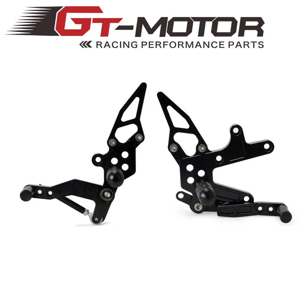 Мотоцикл CNC Rearsets задний Набор Подставка для отдыха ноги колышки GP KAWASAKI Ninja 400 NINJA400