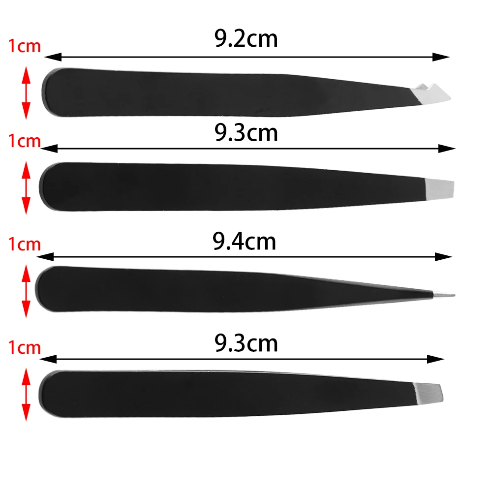 Портативный пинцет для бровей из нержавеющей стали 1 комплект лица/вросших волос