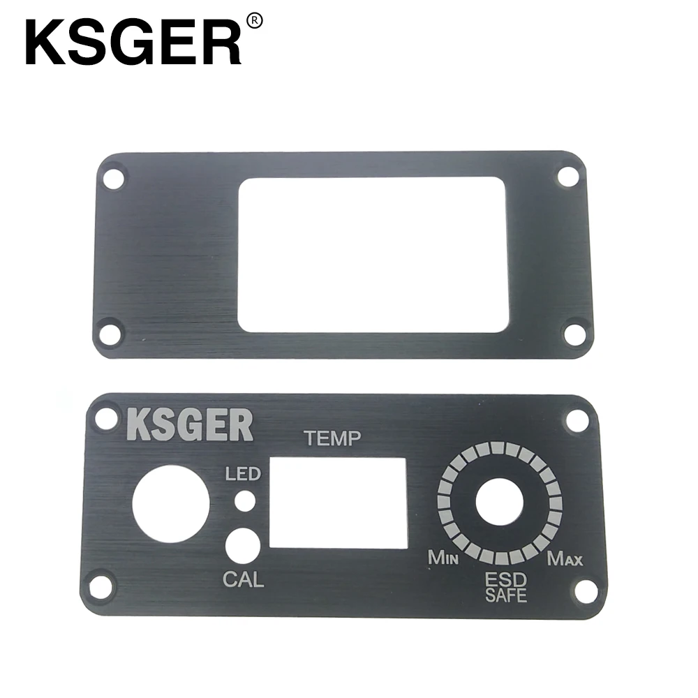 KSGER алюминиевый черный корпус чехол для T12 STC LED контроллер температуры DIY наборы