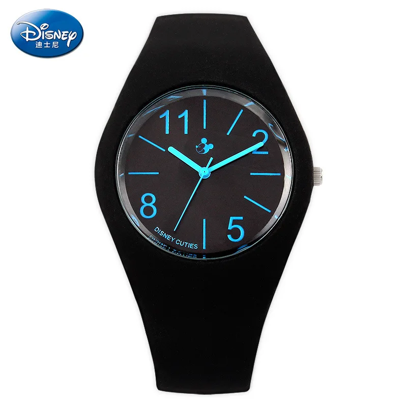 Роскошные оригинальные детские кварцевые часы Disney водонепроницаемость 30 м для