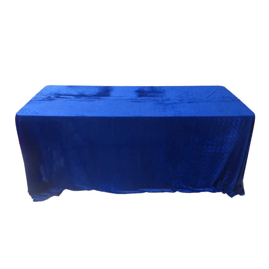 1 Piece Colorful 90"*132" Velvet Table Cloth Square for Meeting Event Use 120" Round | Дом и сад