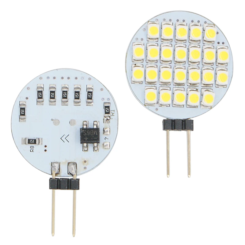 LYMOYO 10 шт./лот DC 12 В G4 24LED круглый Диапазон капот лампа 2835 24SMD свет Кукуруза лампы