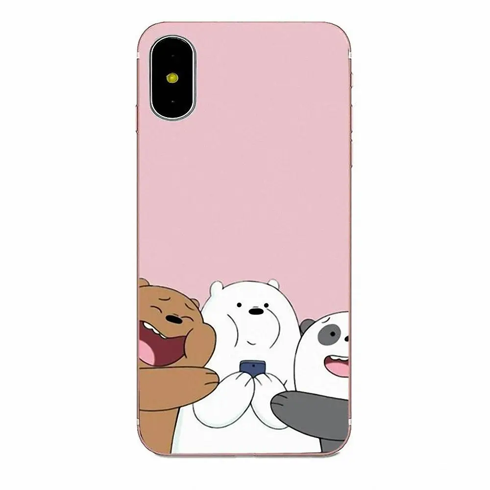 Для Xiaomi Redmi Mi Note 7 8 9 SE Pro Lite Go Play TPU мягкие Аксессуары для телефонов, чехол, Мы Голые Медведи