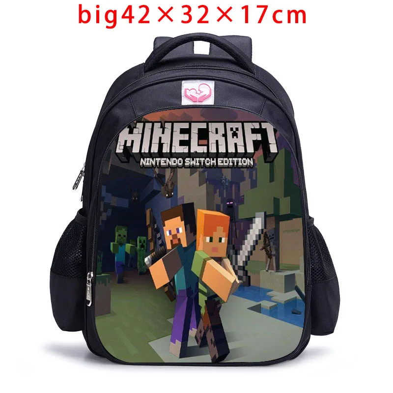 Студент MineCraft мультфильм рюкзак мальчик школьные сумки Горячие Основной Рюкзак