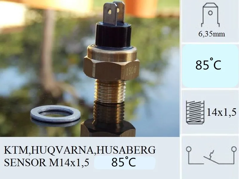 Универсальный мотоцикл переключатель температуры вентилятор радиатора для KTM
