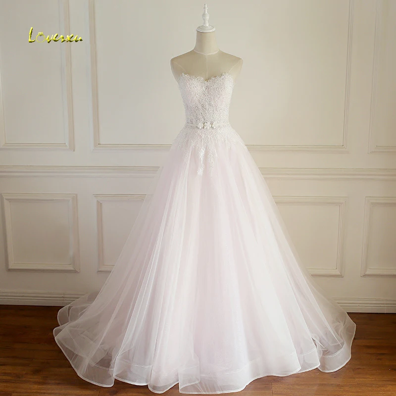 Женское свадебное платье Loverxu сексуальное без бретелек с открытой спиной и