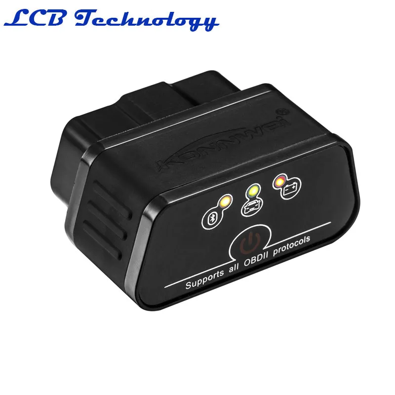 2016 автомобильный диагностический инструмент KW903 ELM327 OBDII Bluetooth беспроводной