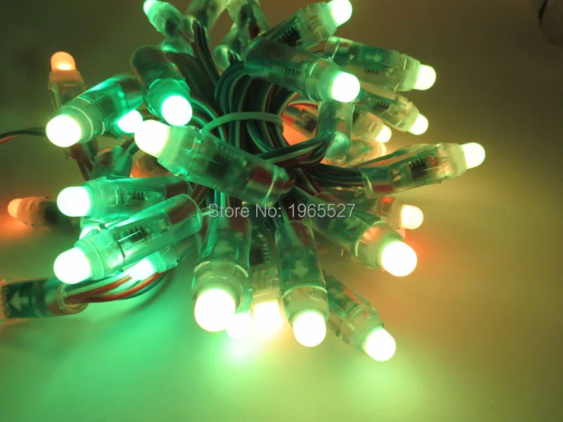 Адресная полноцветная светодиодная Пиксельная гирлянда WS2811 12 мм цифровой модуль