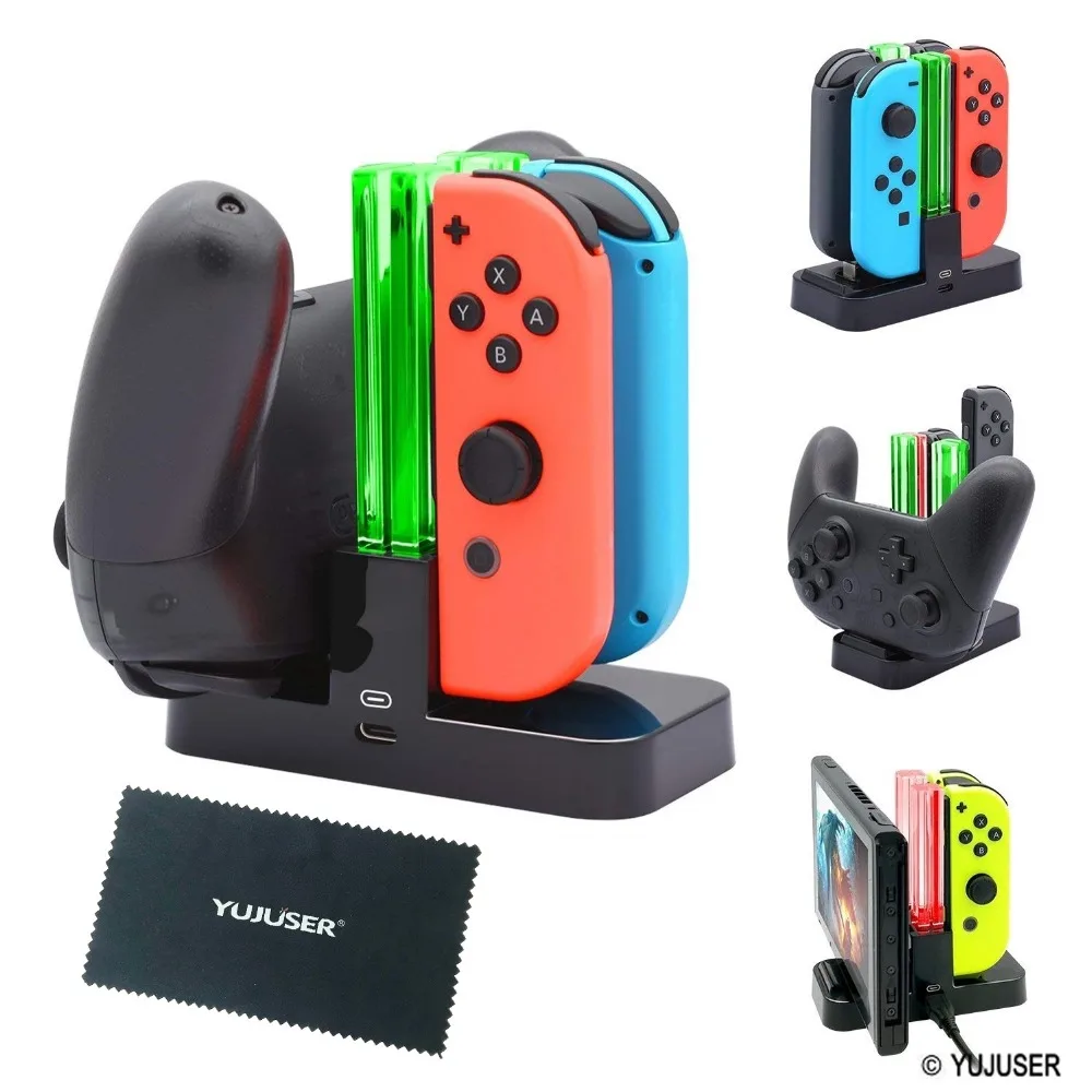 YUJUSER 1 шт. зарядная док-станция для Nintend Switch Joy-Con подставк зарядки контроллера