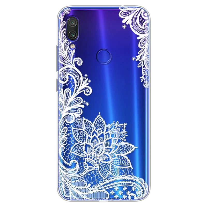 sxhua-ba Мягкий силиконовый чехол с милыми цветочками для Xiaomi Redmi Note 7 6,3 '', тонкий чехол для Xiomi Redmi Note 7, роскошный ТПУ чехол для телефона - Цвет: sxhua-ba