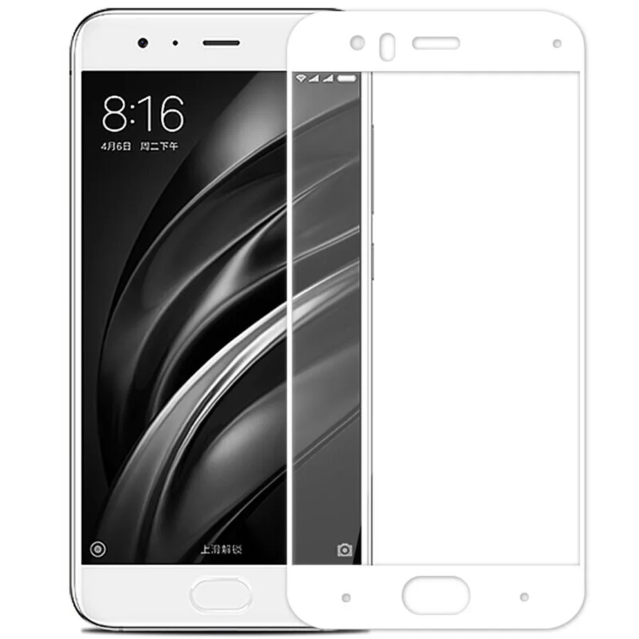 Защитное 3d-стекло с закругленными краями для Xiaomi Mi 6 пленка из закаленного стекла