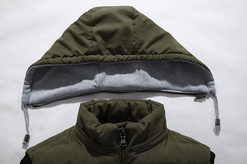 Мужская парка 4XL-8XL, жилет с капюшоном, зима-осень, новая Толстая Теплая Повседневная ветровка, мешковатая стеганая верхняя одежда, жилет, куртка без рукавов