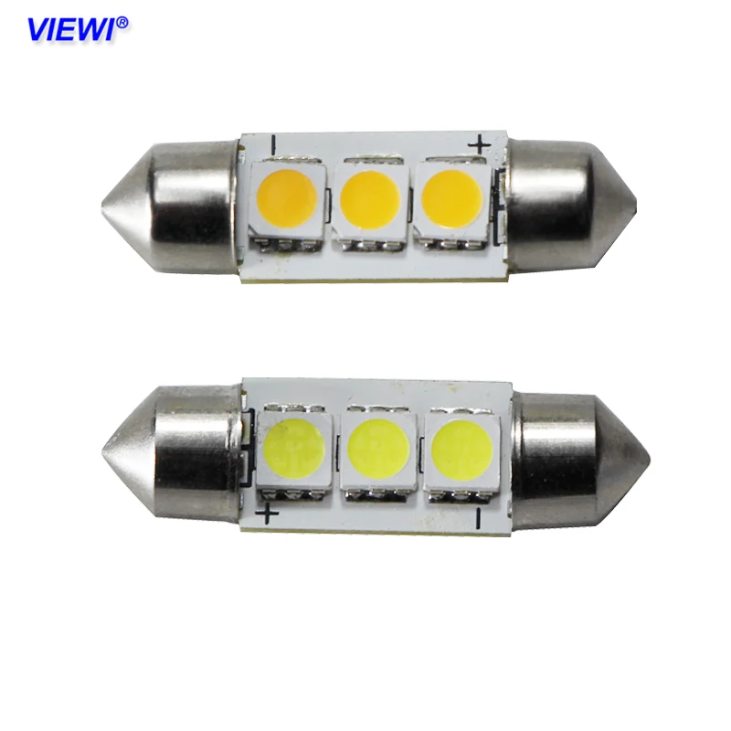 

2x Auto 36mm led Festoon Light C5W CANBUS NO Error Dc 12v Car Styling Interior Lamp Reading Bulb White Warm White SMD 5050