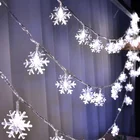 20LED 3 м гирлянда сказочные огни батарея мощность Снежинка Рождественская елка Вечеринка домашний декор SKD88