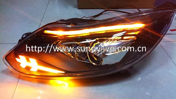 Для Focus 3 2012-2014 головсветильник свет все светодиодный светильник воротники JC |