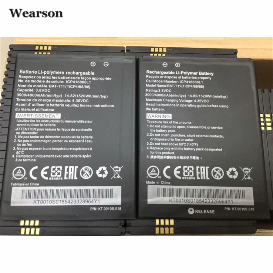 Wearson ICP416888L1 Z630 Батарея для acer T03 T04 Z630S BAT T11 4000 мАч отправить с номером отслеживания