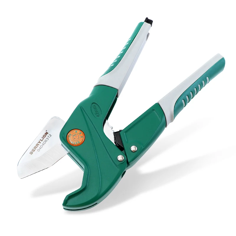BERRYLION Semi-automatic Plastic Pipe Cutter Aluminum Alloy Body 42mm PVC/PU/PP/PE Hose Water Tube Scissors Ratchet Multi Tools |