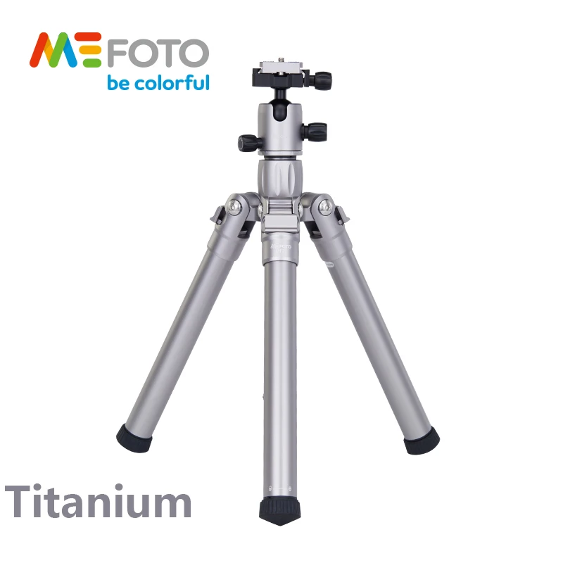MeFoto MF25 штатив Reflexed монопод селфи палка мини портативный штатив для камеры с шаровой головкой 5 секций DHL - Цвет: Серебристый