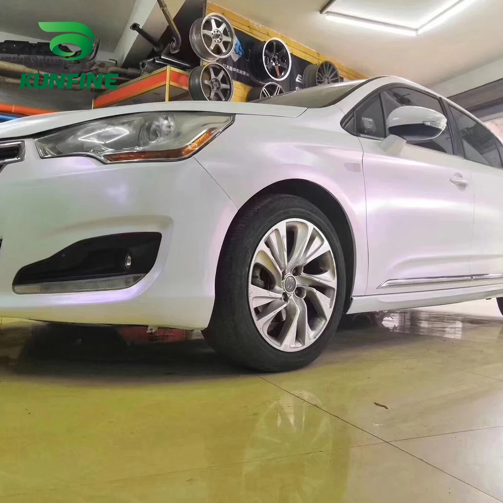 Автомобильный Стайлинг обёрточная бумага/матовая белая и фиолетовая