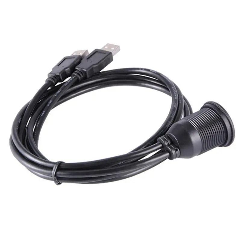 USB разъем Удлинительный кабель для приборной панели автомобиля заподлицо 2
