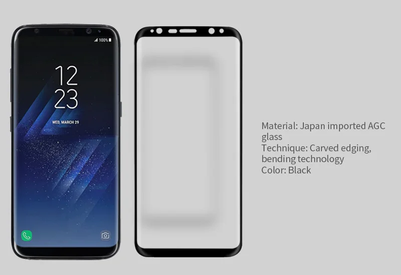 NILLKIN 3D CP+ Max Full Экран крышка из закаленного Стекло защитный для Samsung Galaxy S8 S9 плюс