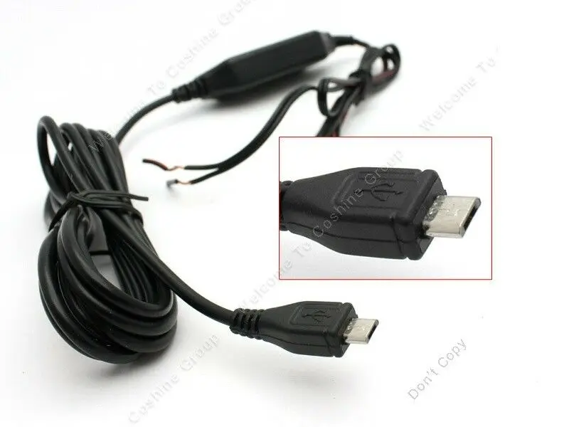 Адаптер для кабеля с 12 В на 5 разъемом Micro USB камеры DVR 0803 0805 0806 0903 Blueskysea