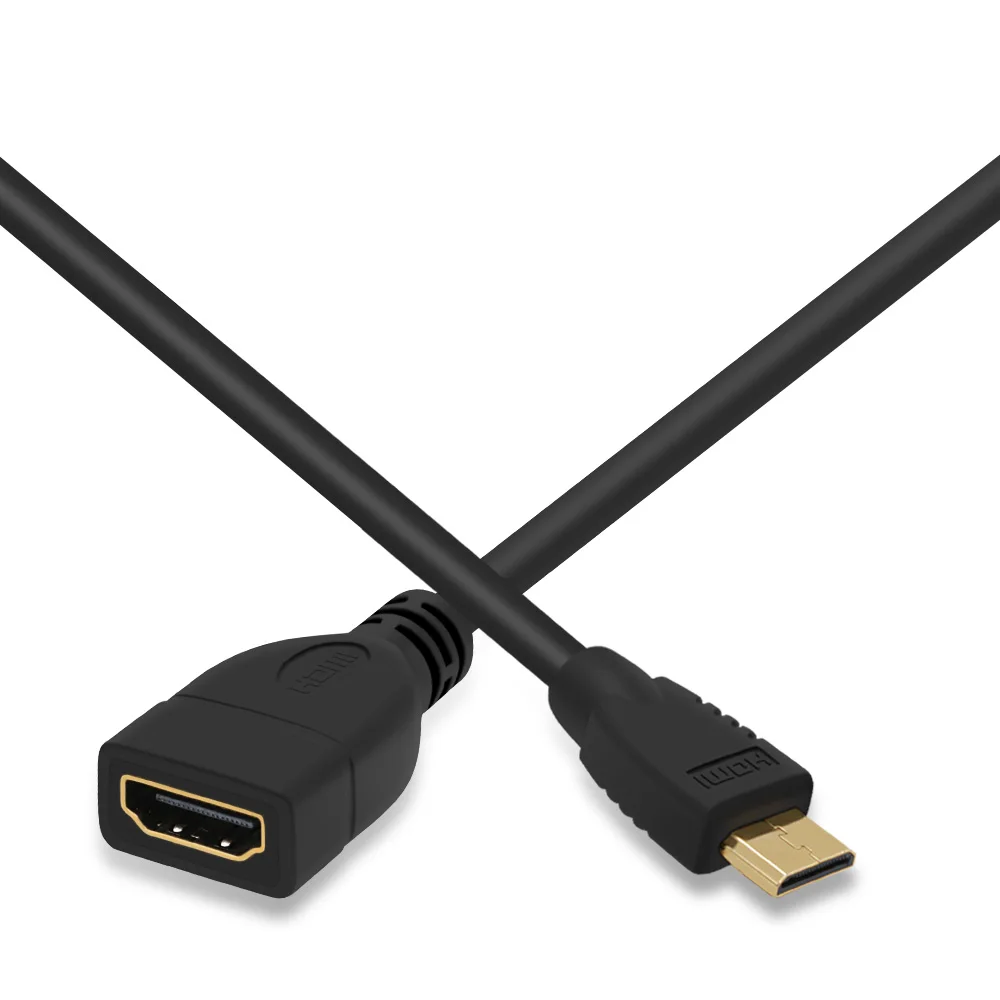 Премиум Версия 1 4 1080p 3D позолоченный мини адаптер HDMI Папа мама кабель