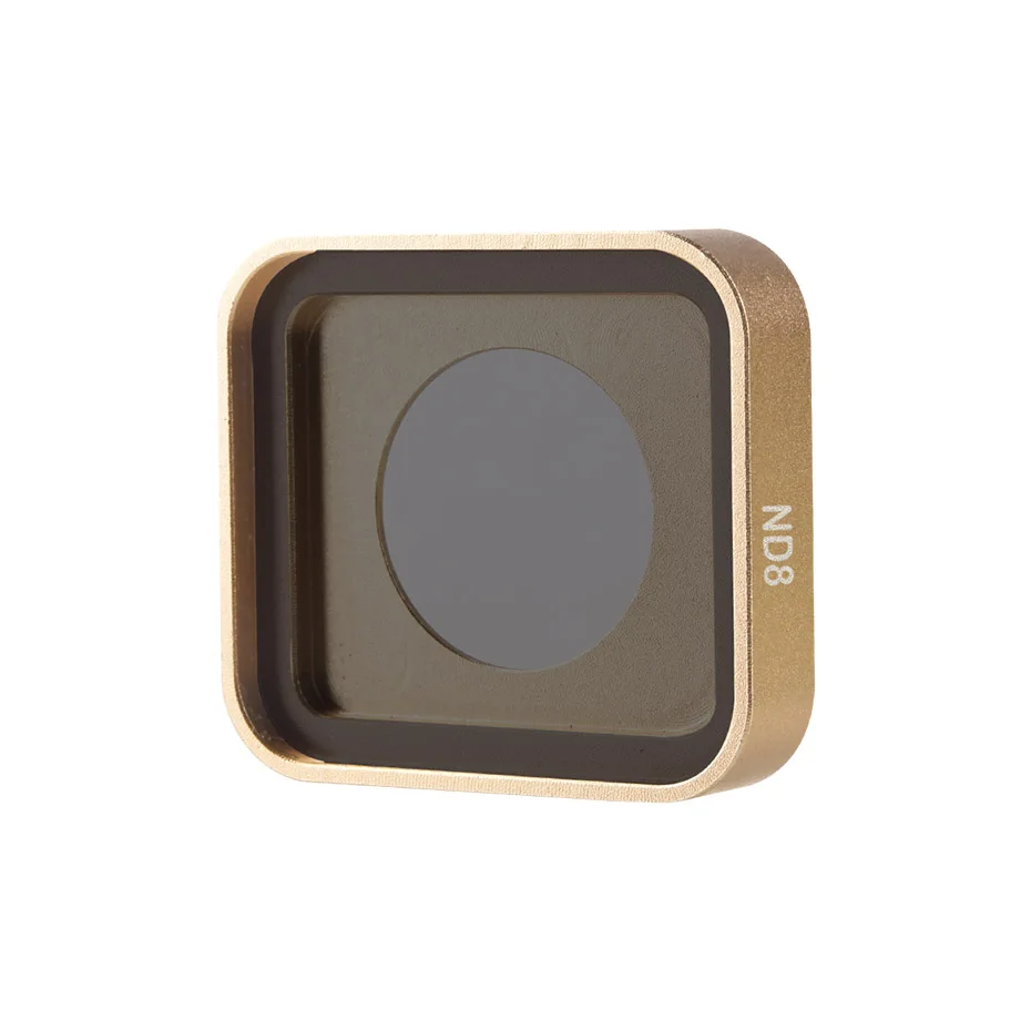 ND 8 TENENELE Hero7 фильтр для спортивной камеры UV/CPL/ND 4 8 16 32 фильтры нейтральной плотности для GoPro Hero 5 6 7 черный аксессуар для объектива золотой - Цвет: ND 8