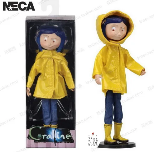 Детские игрушки NECA экшн Фигурка коралин и секретная дверь плащи 7 дюймов свитер