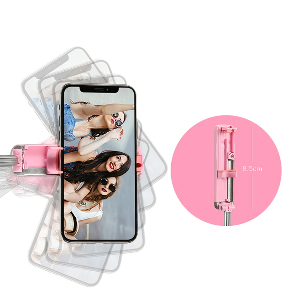 Bluetooth мини селфи палка ручной портативный выдвижной монопод с проводным управлением мобильный телефон для iPhone 6S samsung huawei