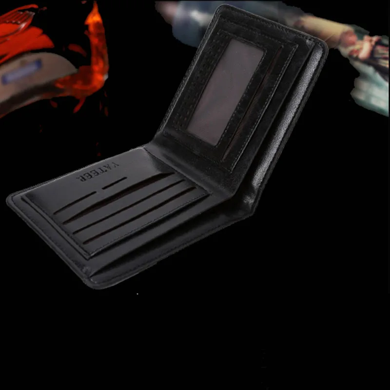 Новый дизайнер известный бренд мужчины короткие бумажник Мода Искусственная