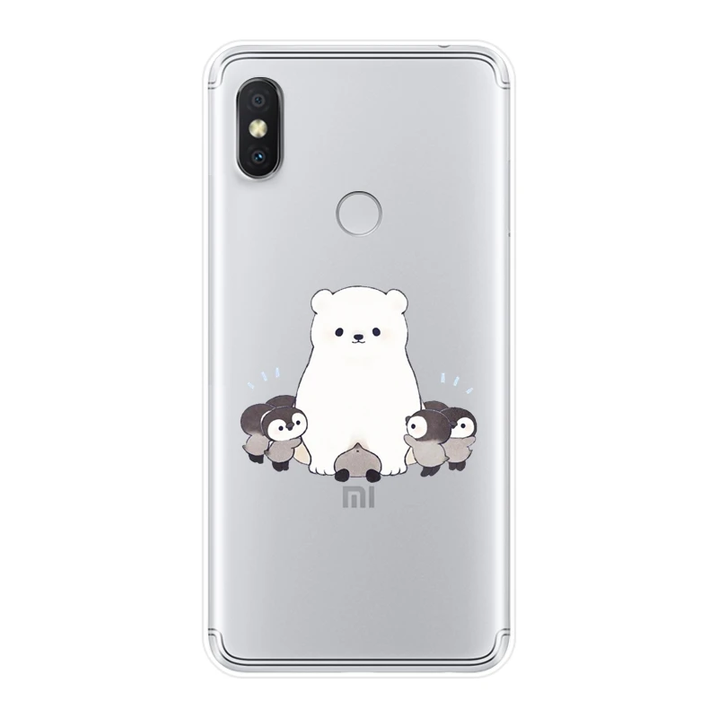 Мягкий силиконовый чехол для телефона Xiaomi Redmi S2 6A 5 Plus 4A Милая задняя крышка