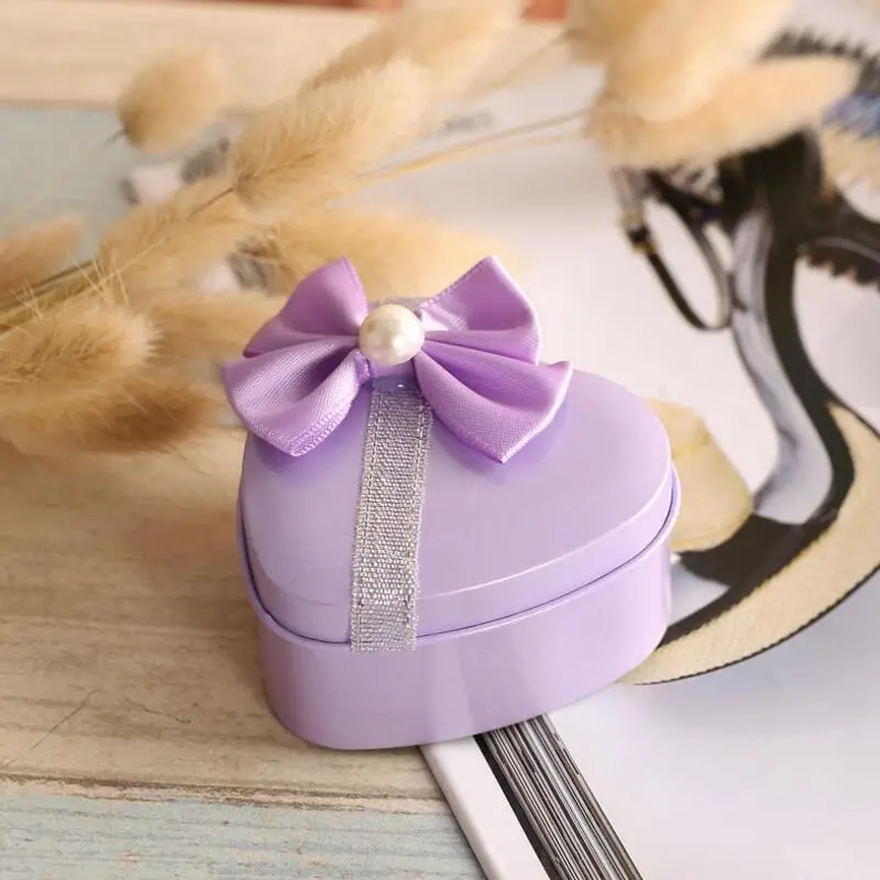Новинка бант жестяная коробка для конфет Свадебные сувениры и подарки коробки