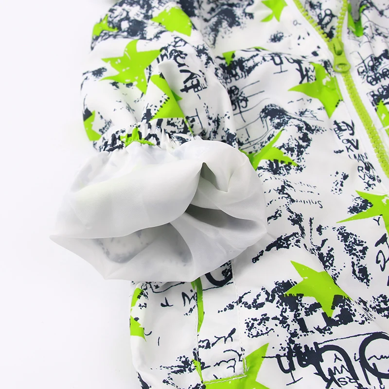 Новые толстовки с капюшоном для мальчиков принтом звезды зеленого и синего цвета