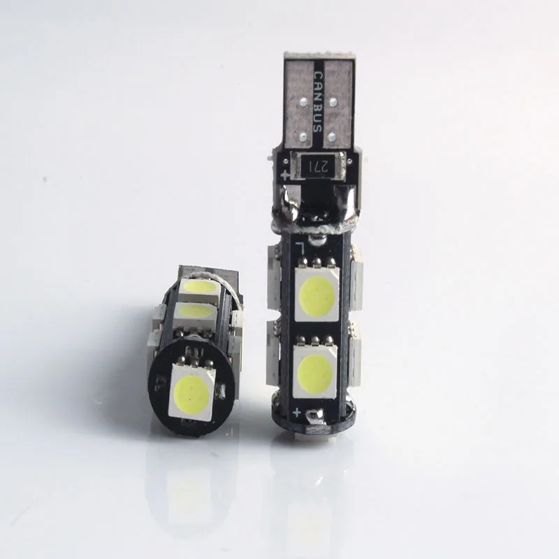 Новый 10 шт. Белый T10 5050 9SMD 9 smd Автомобильный светодиодный CANBUS DC 12 В без ошибок 194 168