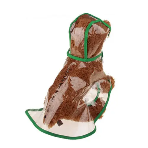 Дождевик для домашних животных собак дождевик с капюшоном водонепроницаемая