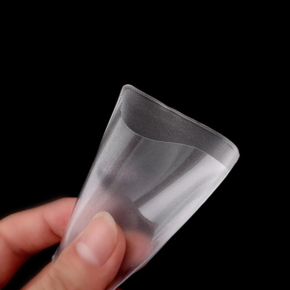 

New 20Pcs Rectangle Clear Plastic Work Badge Credit Card Holder Protective Case