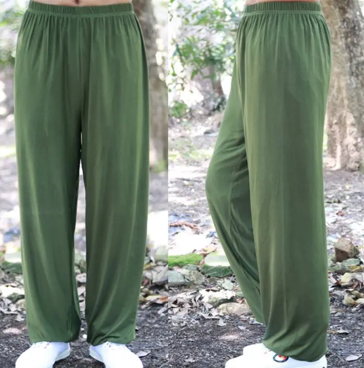 unisex 11colors Kids&ampAdult modal blue/green/green martial arts wushu bloomers kung fu tai chi trousers taijiquan yoga pants | Спорт и