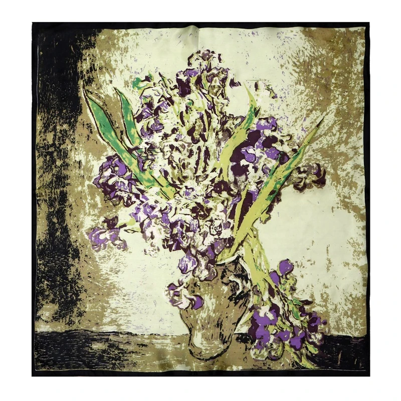 Роскошный бренд Joker атласный квадратный шелковый шарф для женщин Повязка На