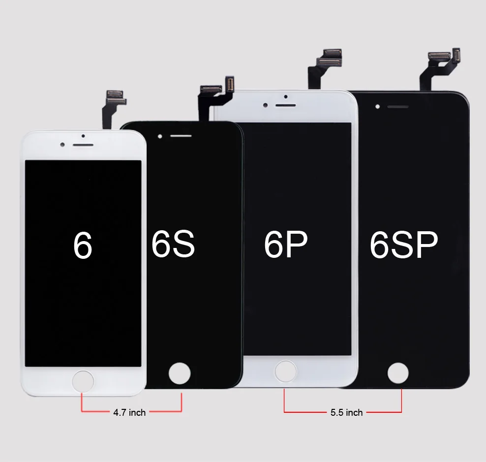 AAA Quality LCD For iPhone 4 4s Replacement Screen Display Digitizer Touch Screen Assembly For iPhone 6 6s 7 LCD Screen