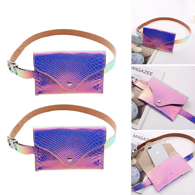 Карамельный лазерный прозрачный поясной кошелек для женщин | Багаж и сумки